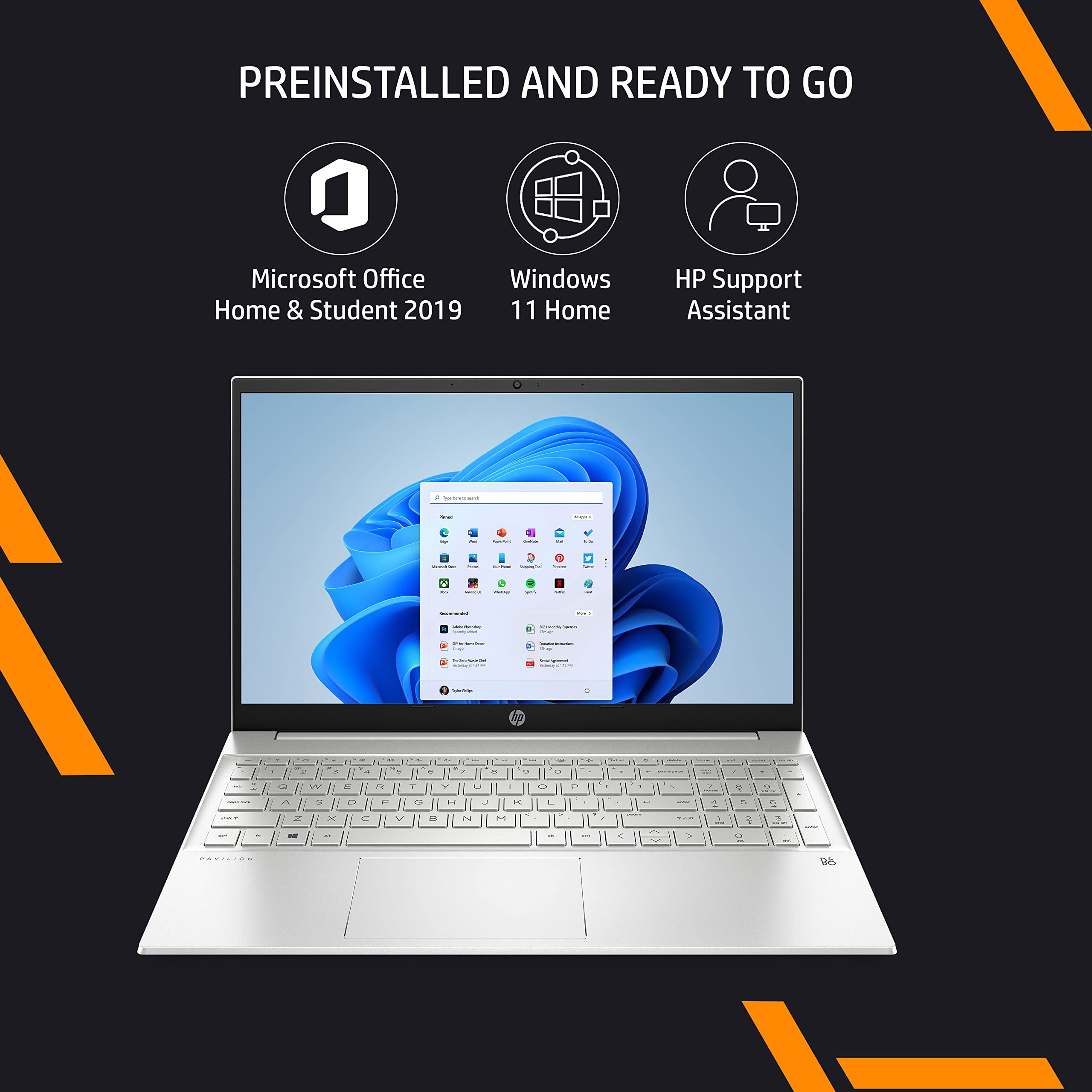 HP Pavilion 15 AMD Ryzen 5 5500U Laptop